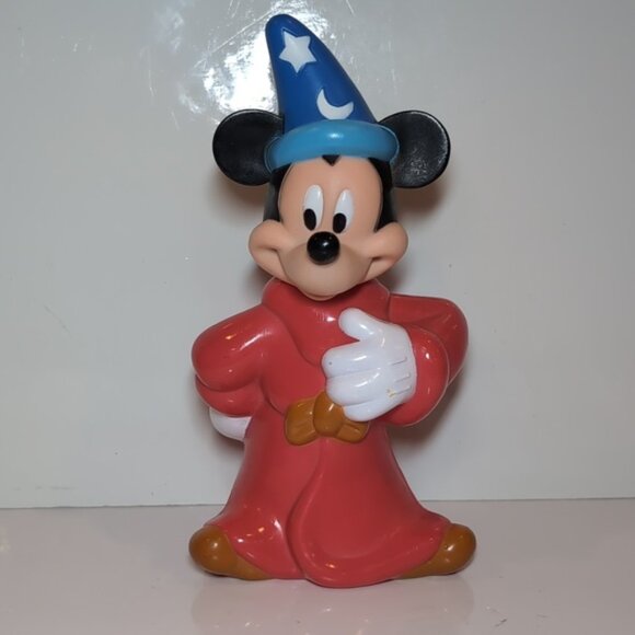 Vintage 1990s Disney Bubble Bath Bottle Mickey Mouse Fantasia Sorcerer EMPTY - Picture 13 of 13